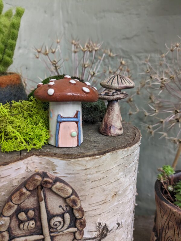 Terracotta Mini Fairy House - Image 2